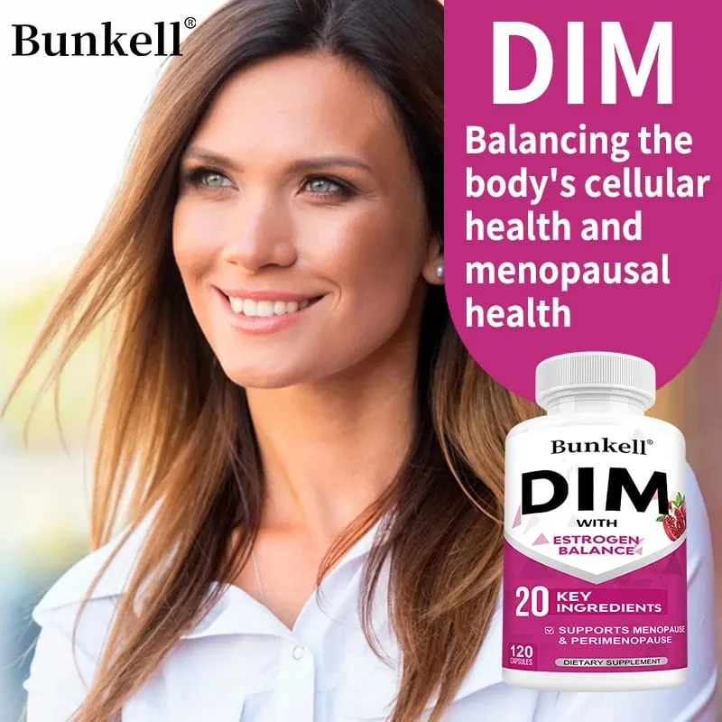 Suplemento DIM Cápsulas de 150mg com Extrato de Pimenta Preta Nutrição Natural de Plantas para o Equilíbrio Diário do Bem-Estar Corporal para Mulheres