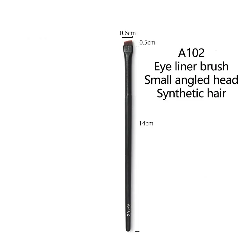 1pc Super Thin Angled liner Make up brush Eye brow Synthetic hair Makeup brushes Fine Eyebrow sharp cosmetic tools Professional