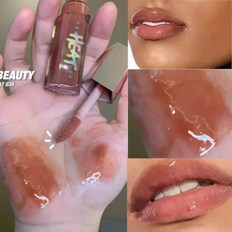 Fenty Beauty Transparent Lip Gloss Multicolor Moisten Shine Glitter Lip Plumper Makeup Beginner Liquid Lipstick Makeup Cosmetics