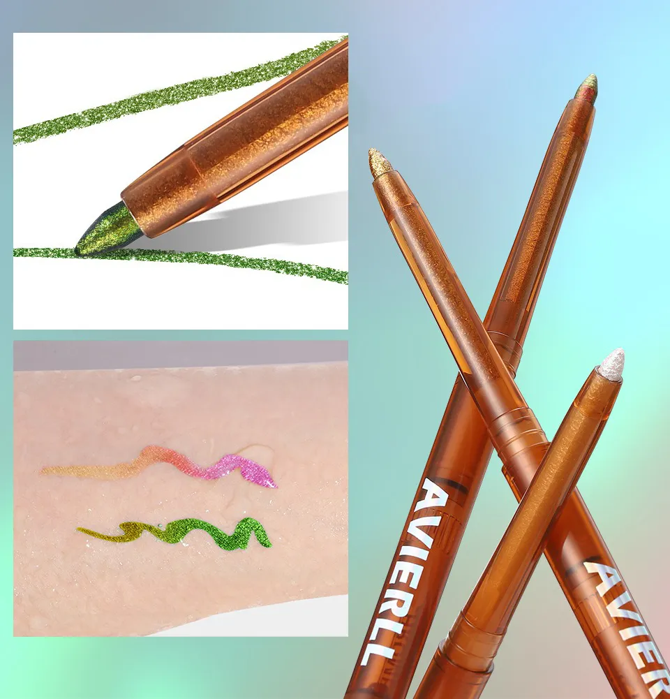 Chameleons Eyeliner Liquid Pearl Gloss Shiny Metallic Eyeshadow Liner Multi Chrome Color Aurora Eye Makeup Glitter Pigment