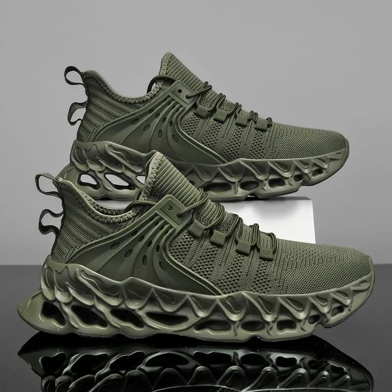 Men's Athletic Mesh Sneakers Lightweight Comfortable Running Shoes for Men Soft Sole Non Slip Casual Shoes Outdoor Walking