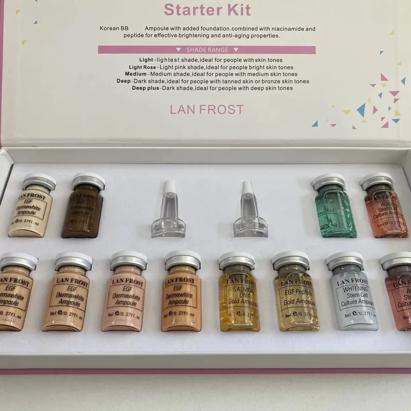 8ml bb creme brilho soro conjunto de maquiagem base corretivo de longa duração original coreano cosméticos iniciante starter cuidados com a pele