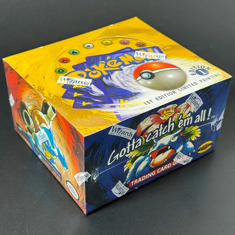整包 PKM 第 1 版補充包 PTCG 代理卡適用於基礎套裝噴火龍 Blastoise Venusaur TCG 卡 11 件/包玩具