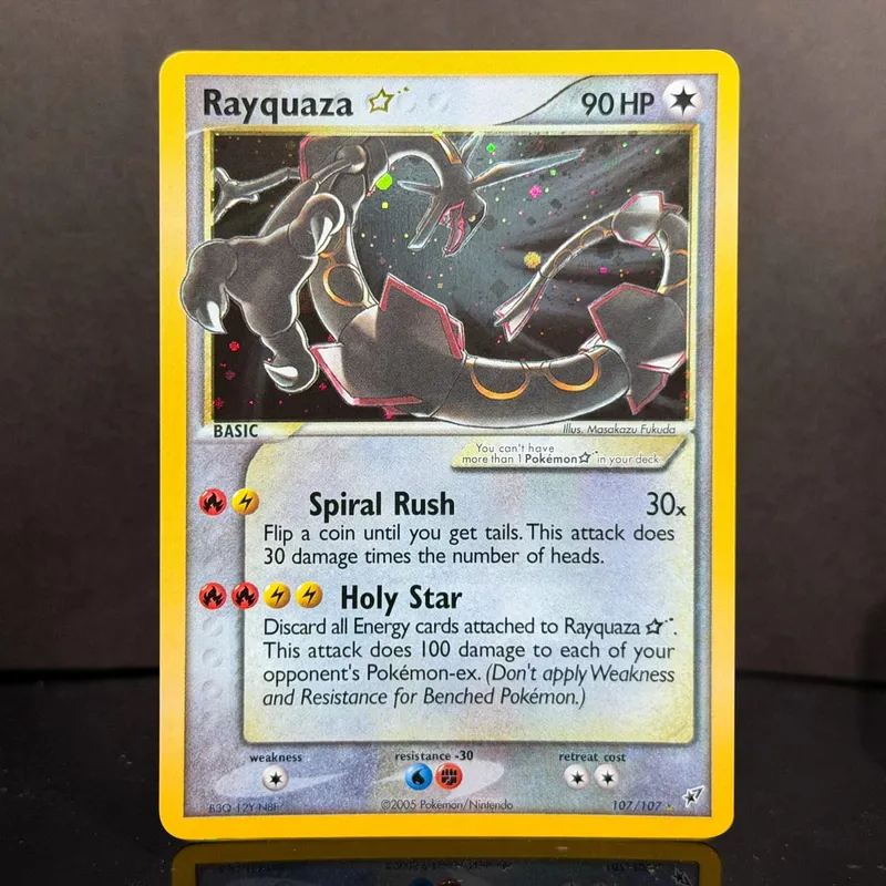 Cartões de proxy Pocket EX Deoxys Crobat Jirachi Latios Sharpedo Salamence Hariyama Deoxys Rayquaza Cosmos Holo Gold Star UR