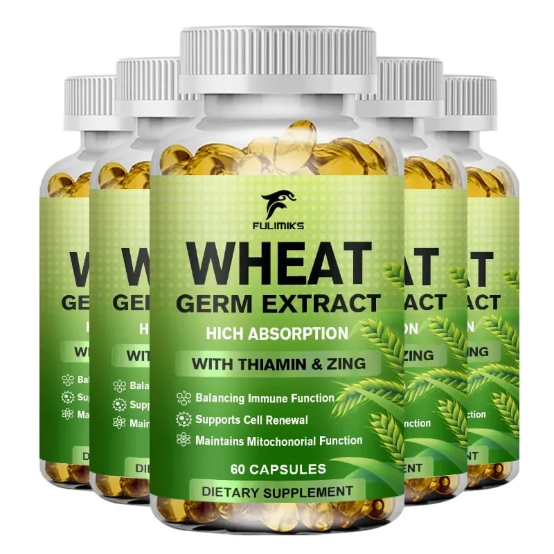 Spermidine 13mg Supplement Fermented Wheat Germ Extract Promotes Cellular renewal Anti-Aging Hair Growth & Immune Health