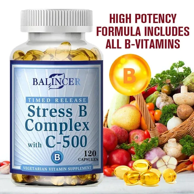Vitamin B Complex Capsules - Helps Improve Immunity Neutralizes The Energy in Cells Improves Immunity and The Nervous System