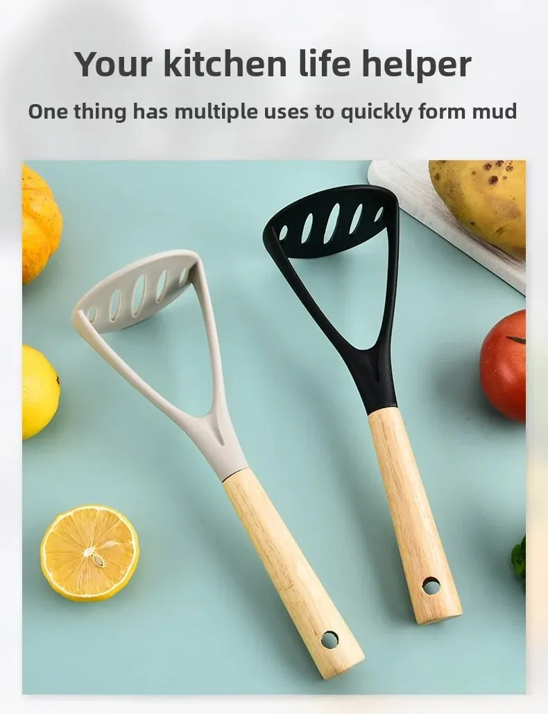 Cross-border kitchen tools Silicone potato press purer Garlic press Potato purer Resistant to high temperatures