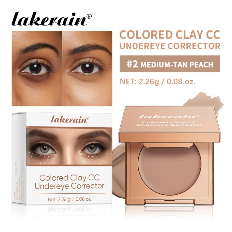 Corretivo hidratante para os olhos e creme de contorno-cobertura completa, corretor de olhos de longa duração para uma maquiagem de aparência perfeita