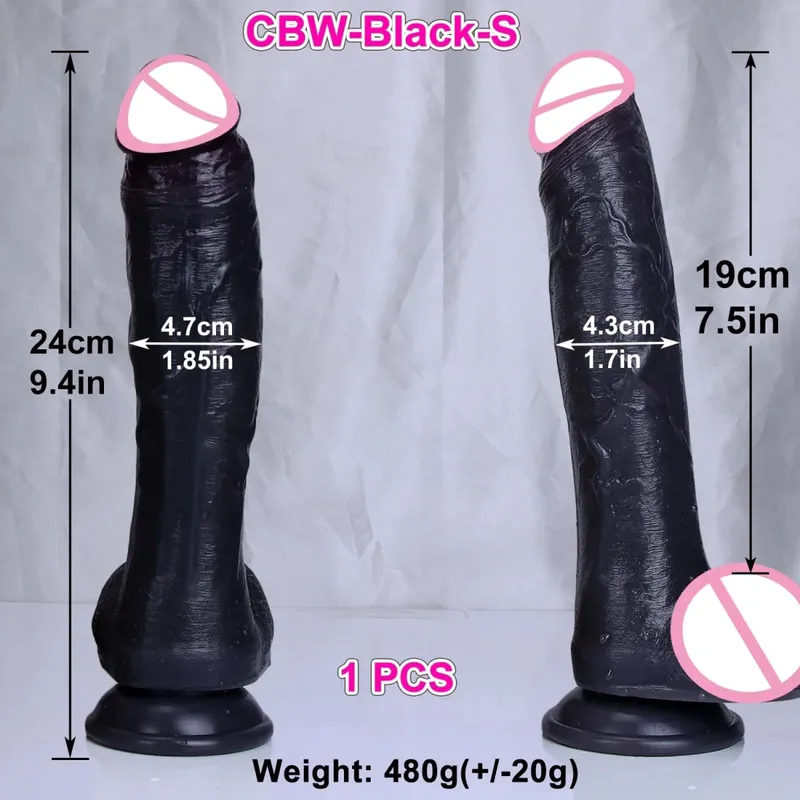 3 cores falso grosso pênis realista macio duplo silicone grande vibrador masturbação vaginal ventosa galo mulher homem brinquedo sexo anal