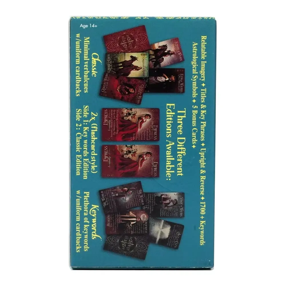 Baralho de tarô iN2IT com palavras-chave Cartas de tarô Oracle Cards para iniciantes e adequado para praticantes de todos os níveis de brinquedo de jogo de tabuleiro