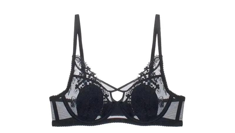 Parisian Lace Bust Reducer - French Steel Ring Bra Set Rabbit-Ear Design Slimming Minimizer Lingerie Tushy for Full Chest