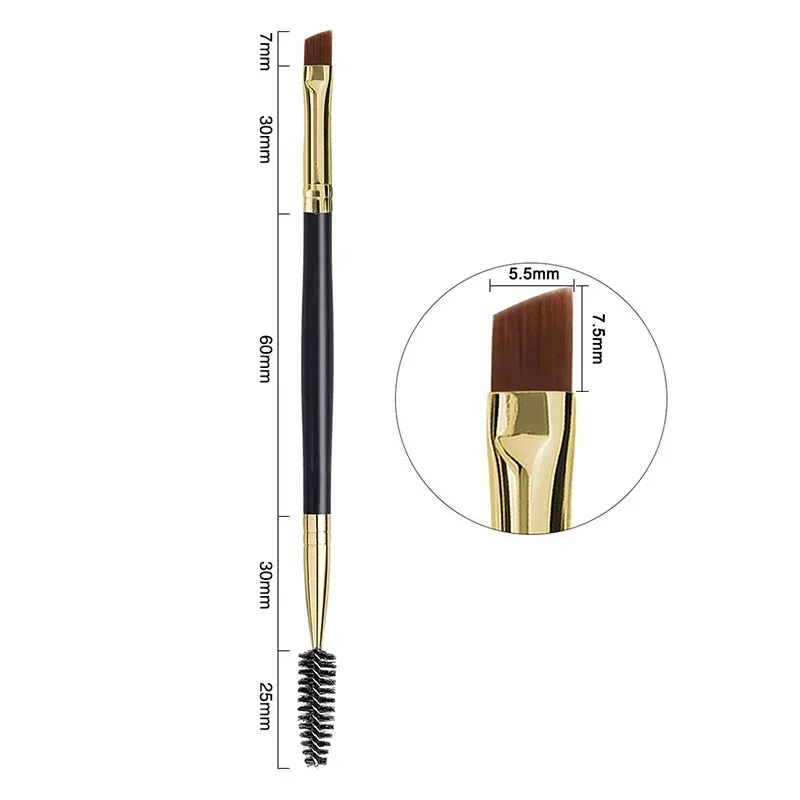 1pc 2 em 1 escova de sobrancelha de cabeça dupla + escova de cílios ferramentas de maquiagem pincéis cosméticos cílios maquiagem pincéis brochas maquillaje — image 11