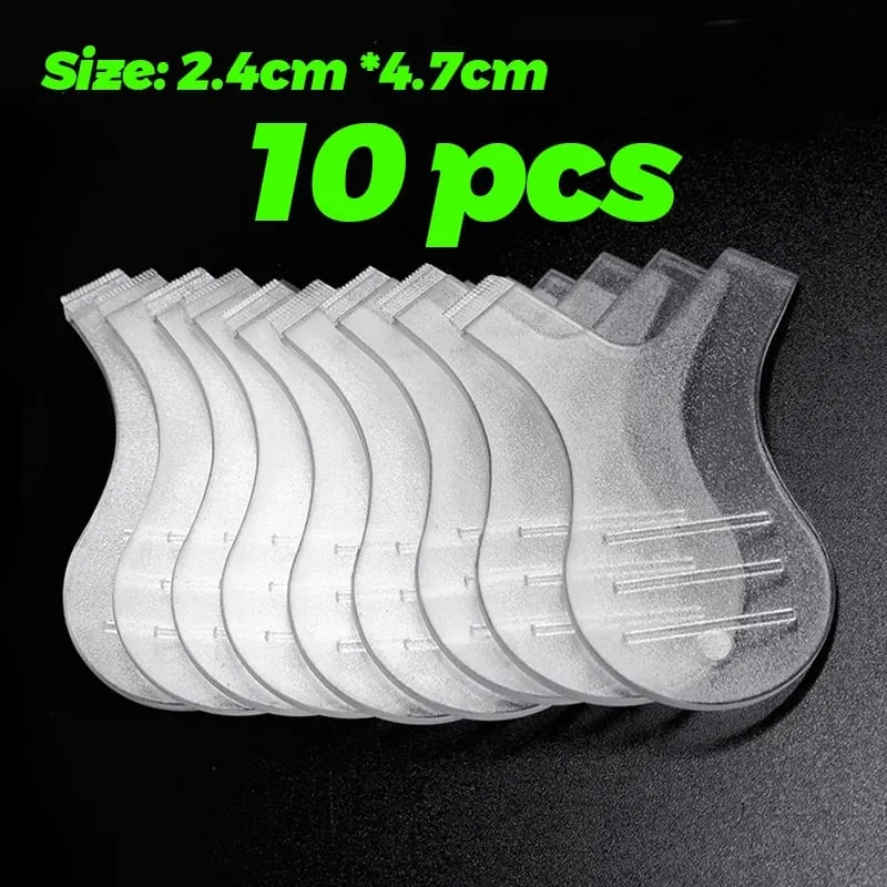 Escova transparente em forma de y para levantar cílios, mini pente de plástico reutilizável, escova modeladora de cílios, acessório de ferramenta de escova modeladora 3D