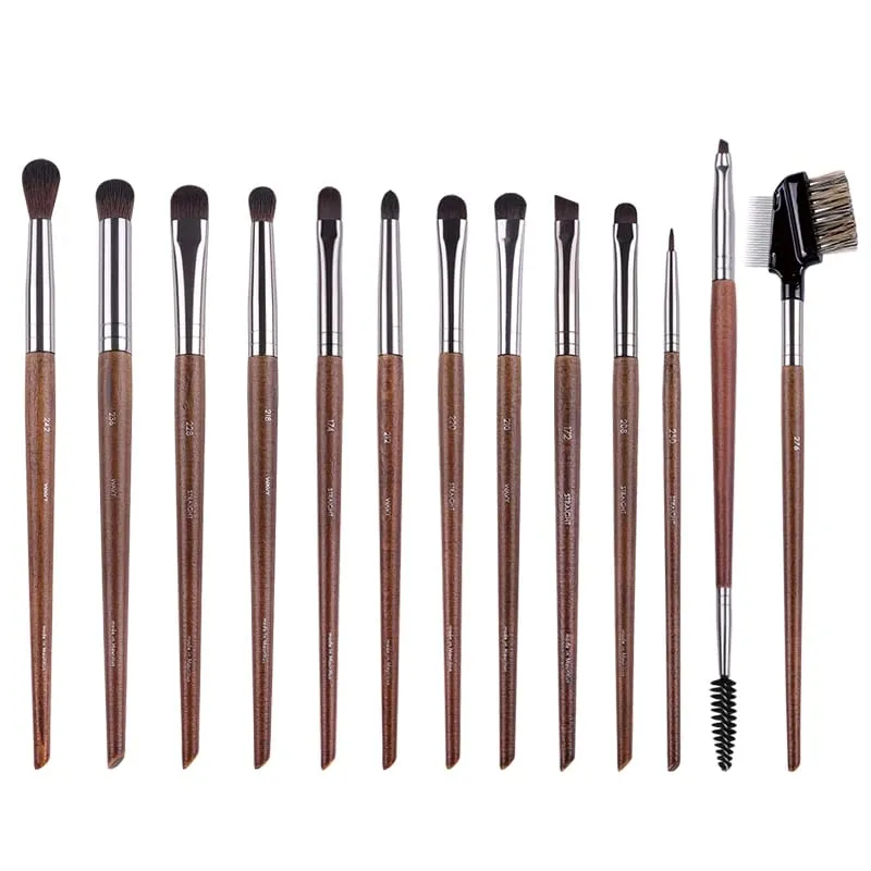 2 peças/35 peças mf pincéis de maquiagem macios de madeira natural, pó, base, corretivo, pincel de maquiagem, blush, ferramentas de sombra de cabelo sintético