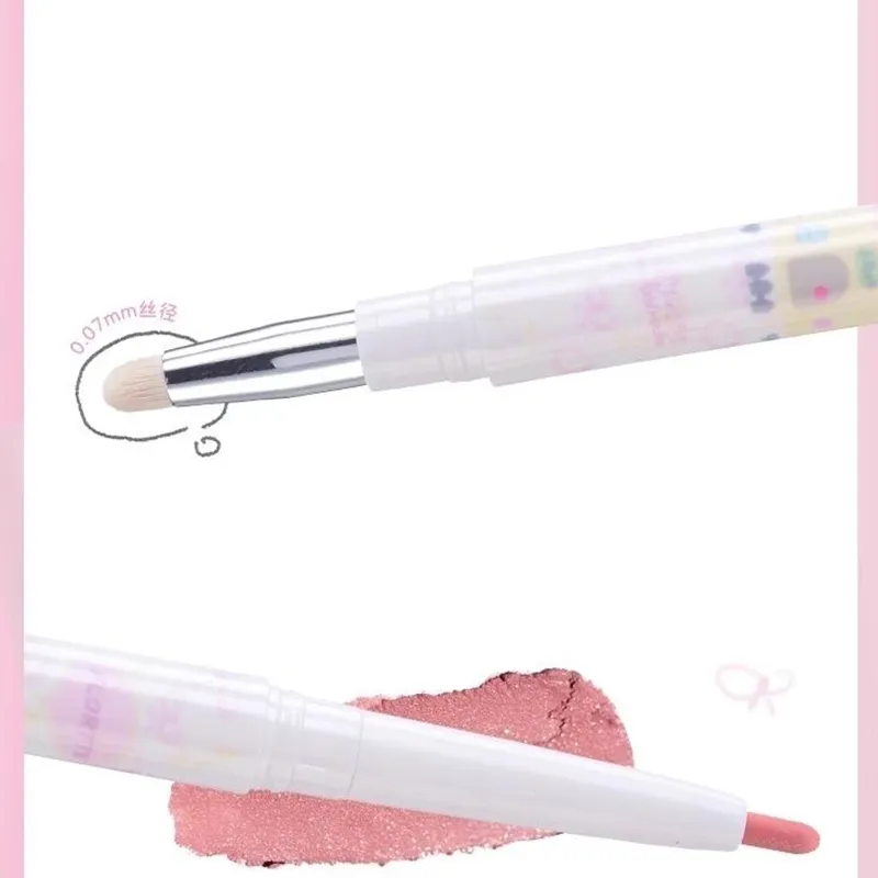 Eyeliner Gel Pen Double Head Silkworm Shadow Eye Shadow Pencil Set for Women Waterline Waterproof Smudge Proof