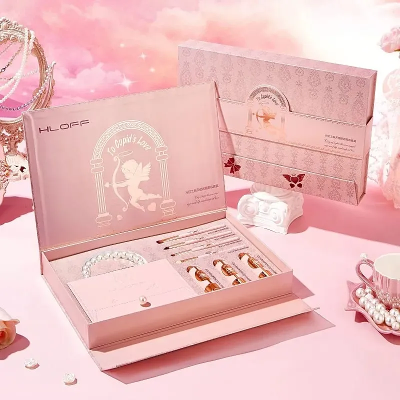 化妝禮品組 – 眼影盤和口紅全臉美容套裝 送給女朋友和妻子的完美情人節禮物