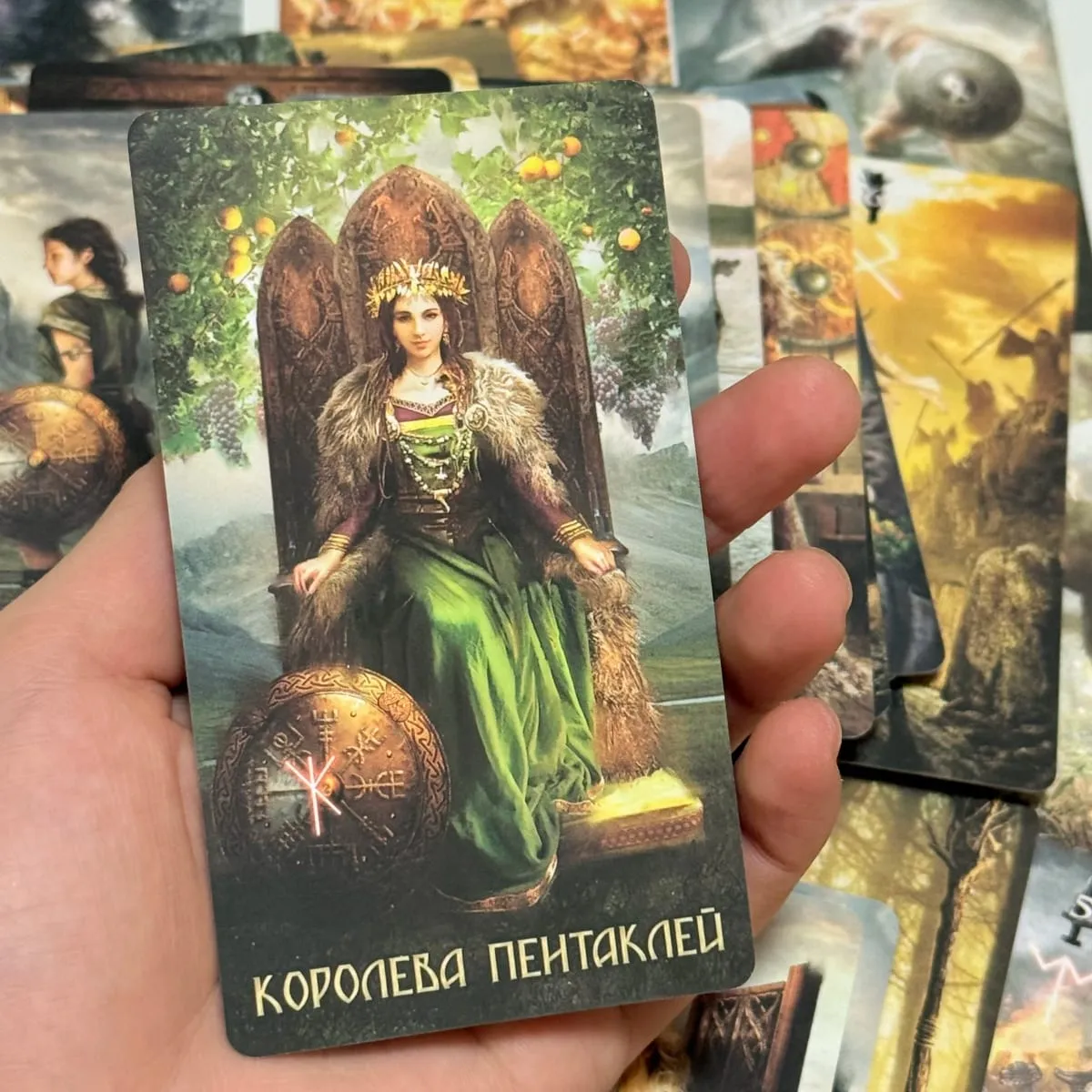 Cartas de tarô rúnico versão russa 80 cartas jogo de tabuleiro — image 3