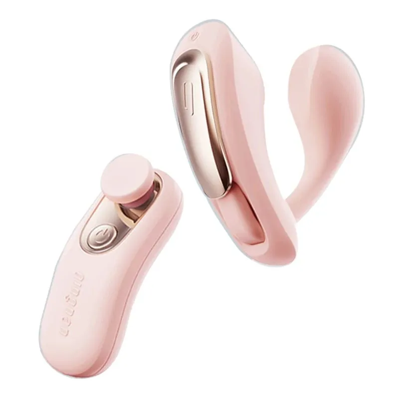 Usar vibrador telescópico g-ponto estimulador clitoriano controle sem fio casal flertando mulher brinquedos sexuais u-vibrador g-ponto sex shops