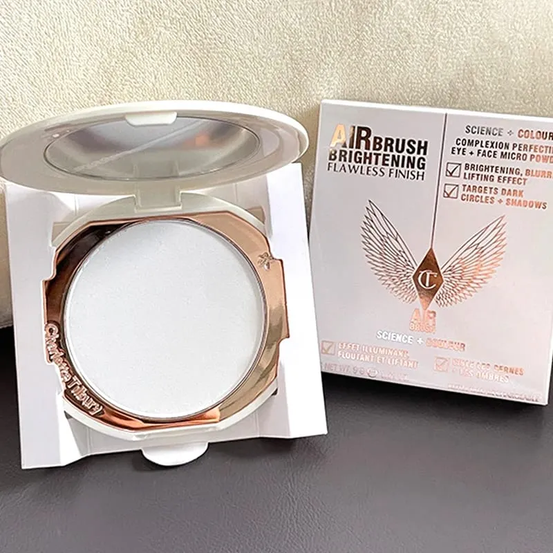 Charlotte Tilbury CT Makeup Set Water Light Collagen Lip Moisturizer Pressed Powder for Flawless Finish Four-color Eyeshadow — image 19