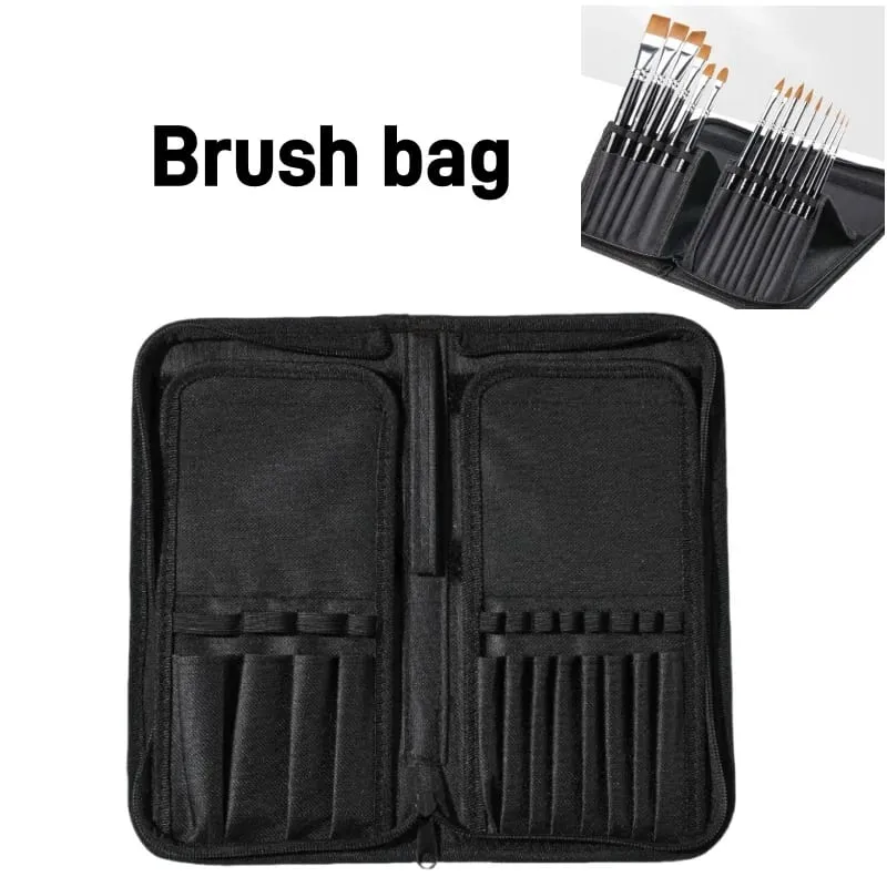 Brush storage brush bag large capacity foldable portable make up brush bag dedicated storage bag for body painting makeup