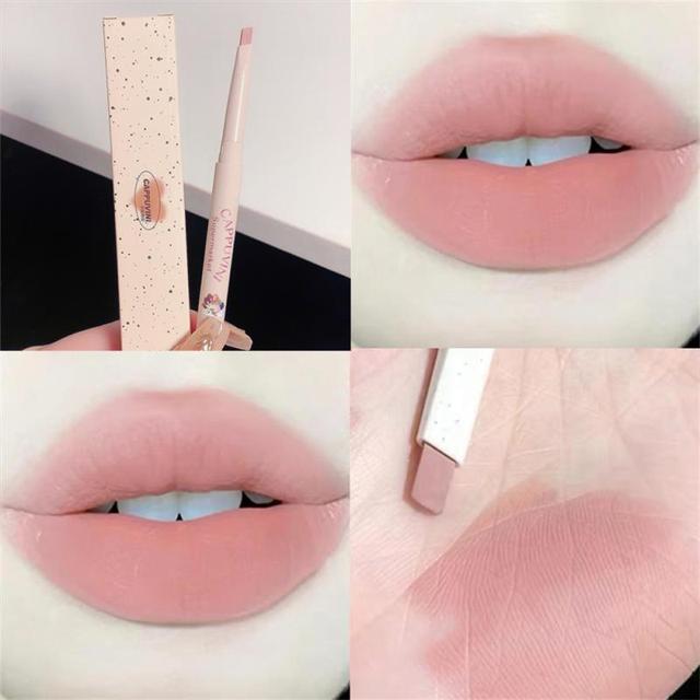 Nude Lip Liner Pencil Smooth Outline Lip Shape Waterproof Long-Lasting Matte Lipstick Pen Makeup for Natural Lips