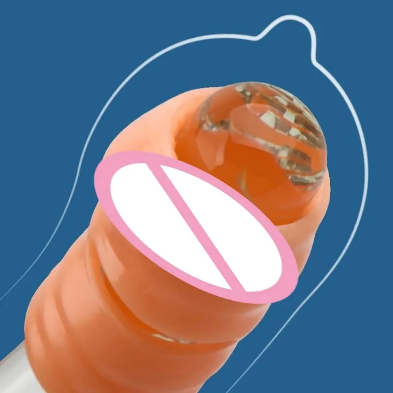 2 Pçs/set Manga Pênis Silicone Extensão Reutilizável Preservativo Atraso Ejaculação Ponto G Brinquedos Sexuais Anal Para Homens Sem Vibrador Sex Shop