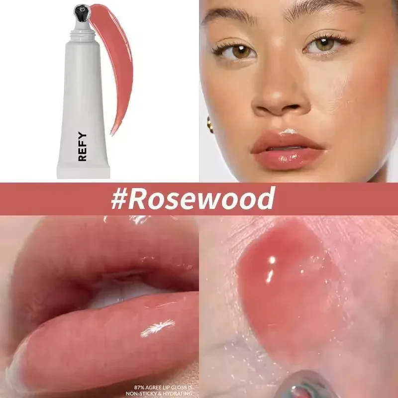 Lip Gloss Blush Dusk Fawn Lip Blam com antiaderente de longa duração Suaviza os lábios Nutritivo Hidratante Claro Cuidados com os lábios Maquiagem para a pele — image 11