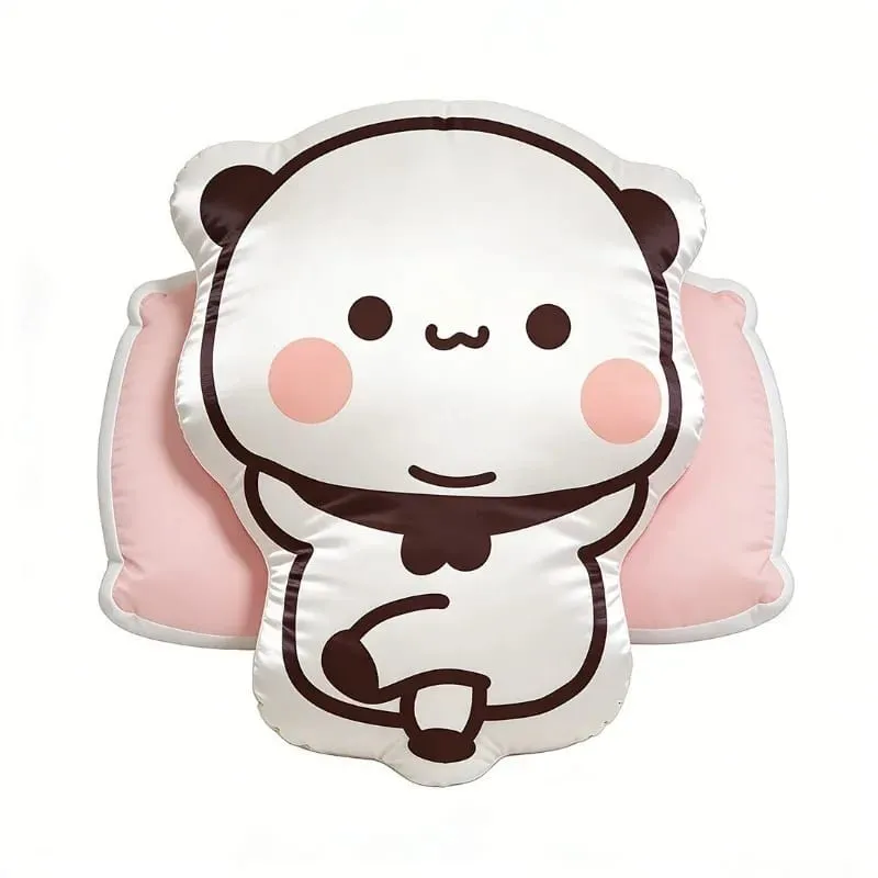 Novo bonito bubu panda almofadas de pelúcia kawaii anime yier travesseiro companheiro de dormir para amigos decoração de casa presente de casal — image 4