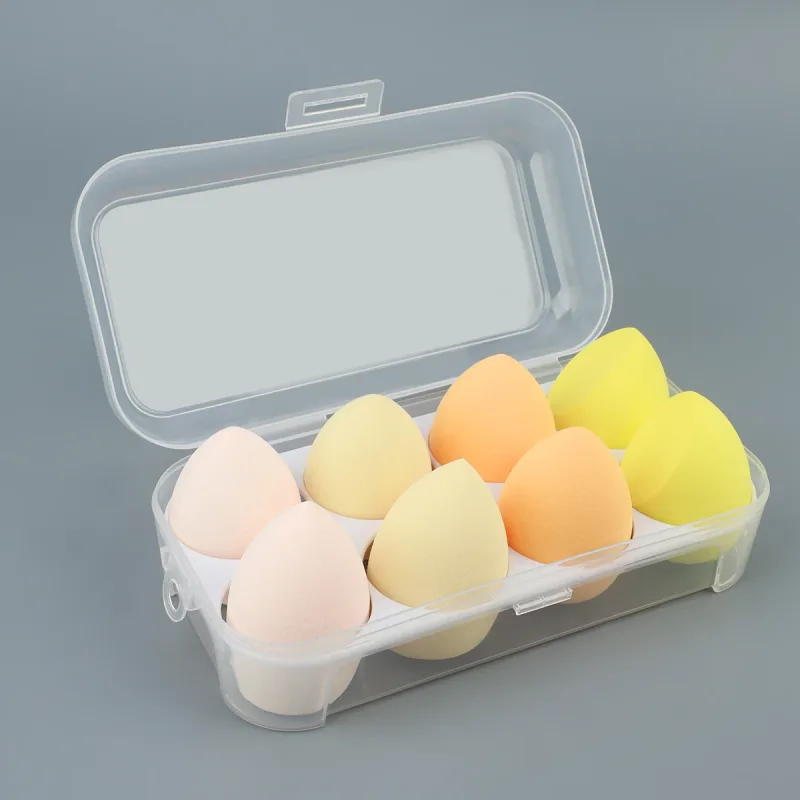 4/8 pçs cosméticos puff maquiagem esponja liquidificador beleza ovo macio fundação esponjas pó puff feminino compõem acessórios ferramentas de beleza