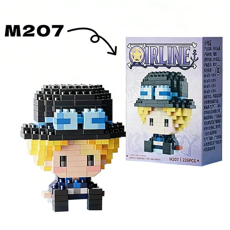 Anime bloco de construção chopper buggy montagem micro bloco de construção zoro robin personagem modelo mini tijolos figura brinquedos para presente