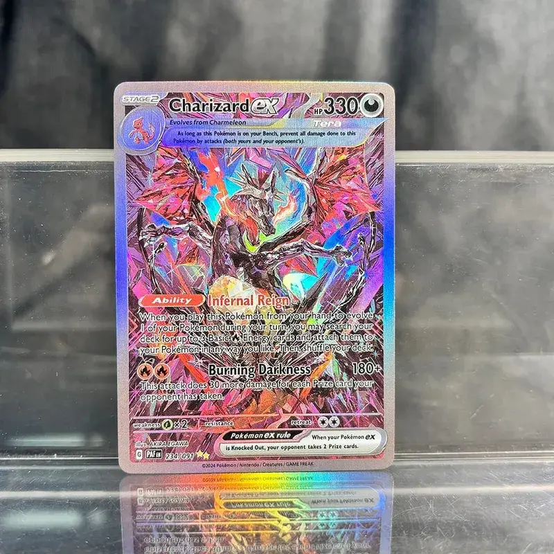 PKM Proxy Cards Classic Charizard Mew With Ex Single Cards Collection PTCG Suicune Gx Tyranitar Gx Lost Thunder Foil Card — image 1