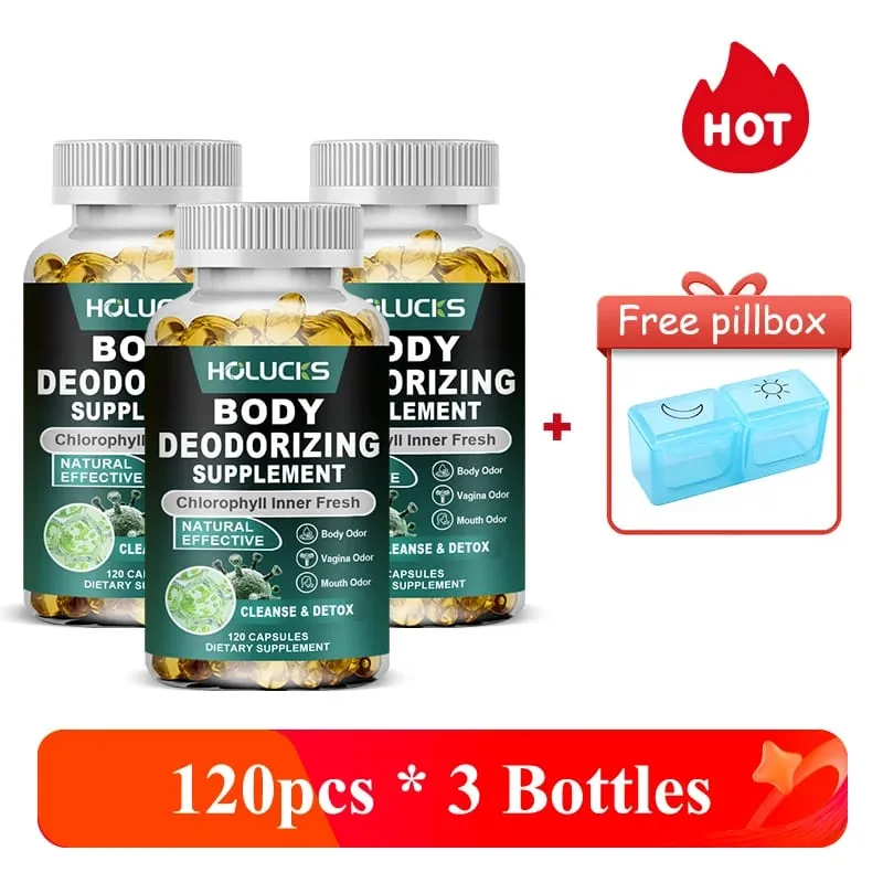 Cápsulas de clorofila natural suplementam desintoxicação interna e desodorante corporal para promover o bem-estar digestivo e da pele — image 8