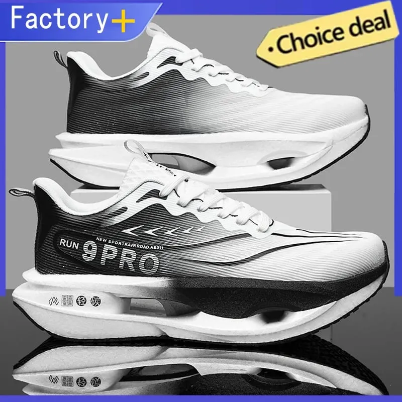Confortável casual tênis de caminhada para homens maratona placa carbono tênis feminino basquete esporte masculino respirável