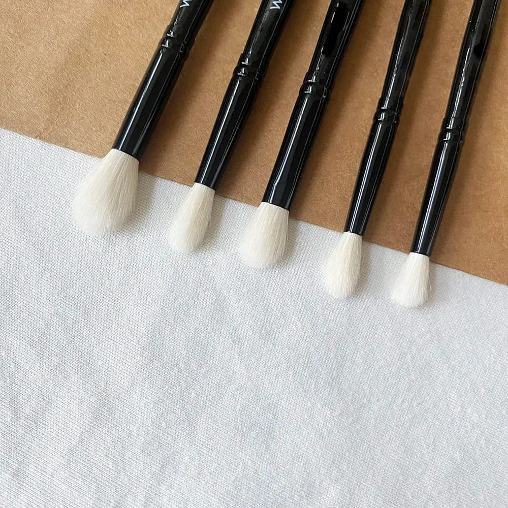 WG Eye Shadow Brushes Eye Crease Blending Nose Contouring Makeup Brush Cosmetic Tools with Natural Goat Hair