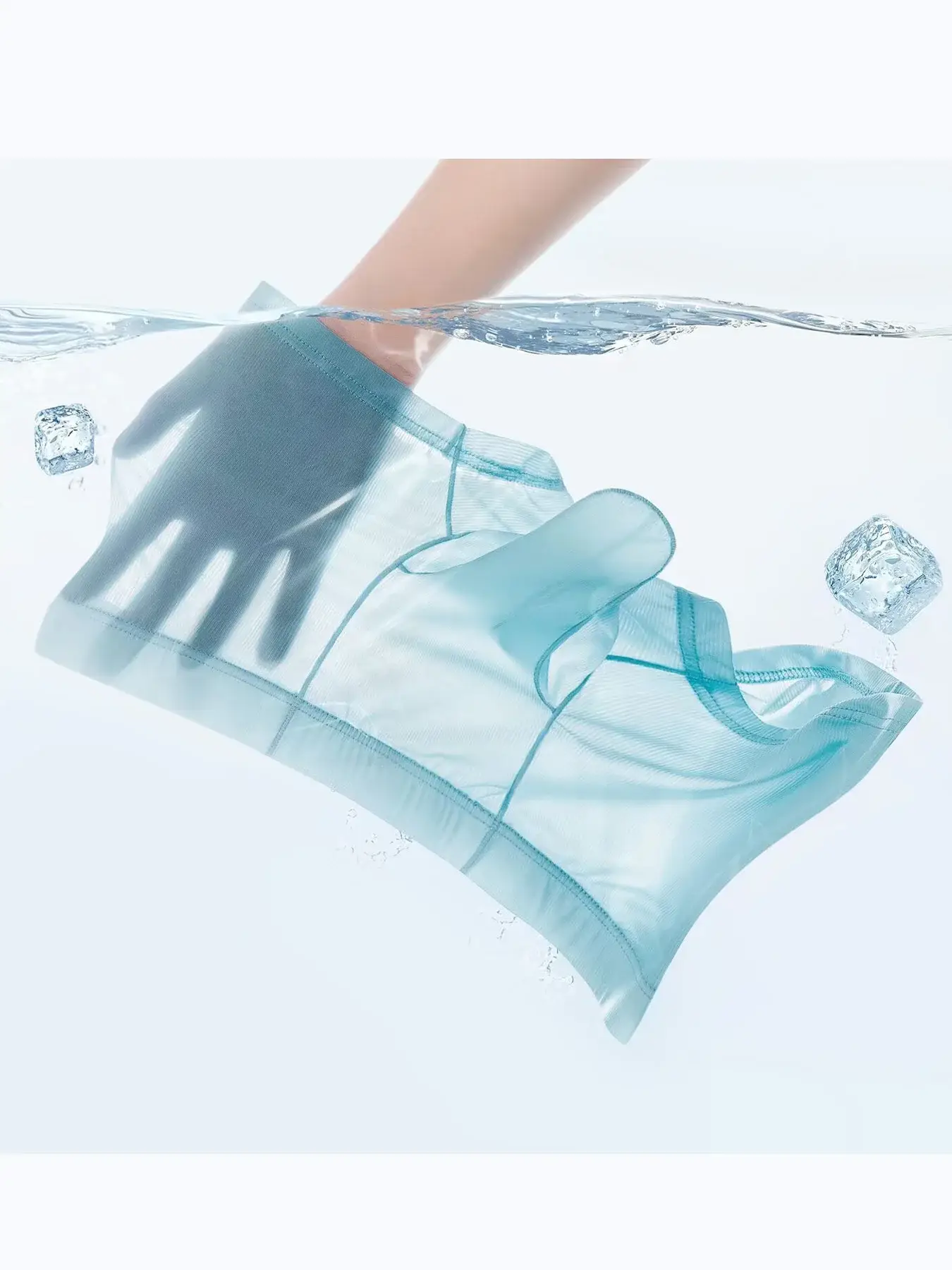 Cuecas boxer transparentes masculinas, roupa íntima sexy ultrafina, transparente, calcinhas de seda gelada, suave e brilhante, lingerie — image 3