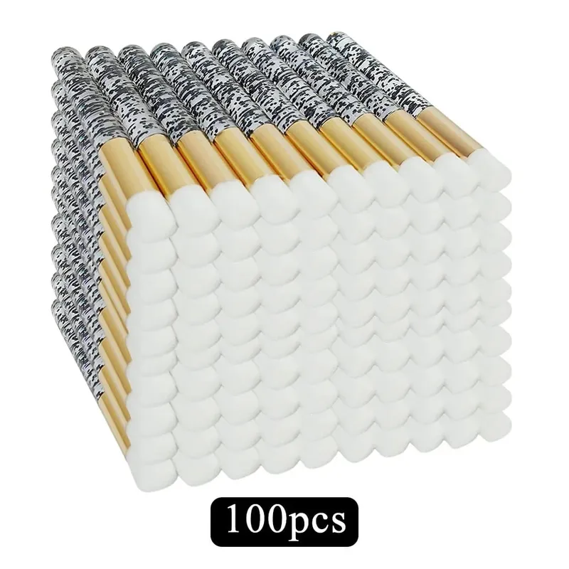 50/100 pçs escovas de limpeza de cílios para extensões de cílios glitter lash shampoo escovas nariz poros limpeza ferramentas de maquiagem
