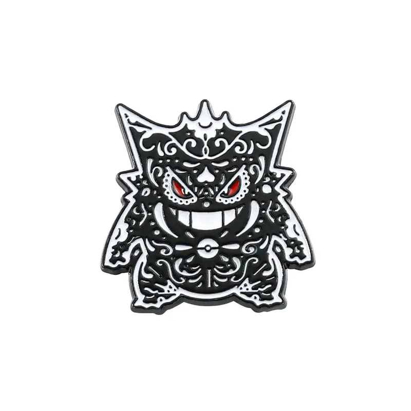 Gengar broches de desenhos animados, alfinetes de lapela esmaltados de anime para mochila, acessórios, coleção de fãs, broches, presentes