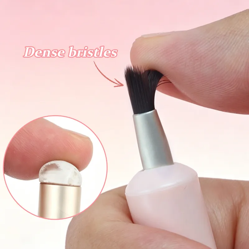 1pcs Retractable Dual Ended Lip Brush Silicone Blending Head Soft Fiber Makeup Tool for Lipstick Lip Gloss Applicator Brushes