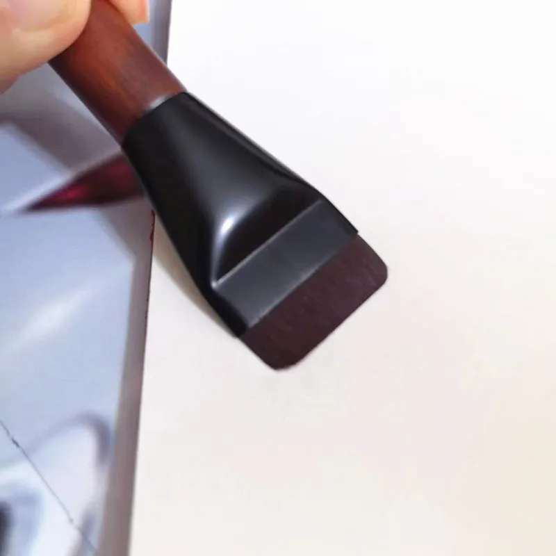 Ultra Thin Foundation Brush Flat Head Face Contour Brush Wooden Handle Make Up Brush Blending Foundation Cream Makeup Brushes