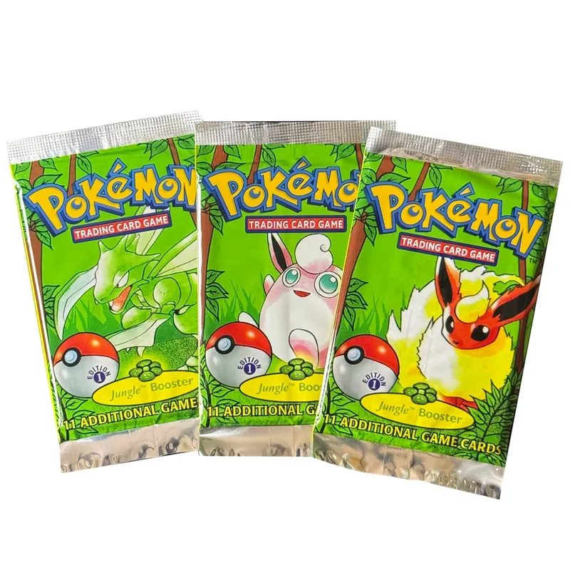 Pokemon Proxy Cards Jungle Booster Pack 1st Edition 11cards/pack Flareon Scyther Wigglytuff Bag TCG Card Gifts — image 1