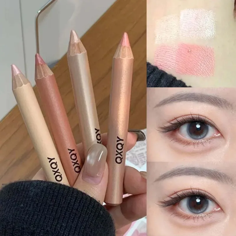 Caneta iluminadora sob os olhos 3D, à prova d'água, de longa duração, brilhante, delineador multiuso, maquiagem para os olhos