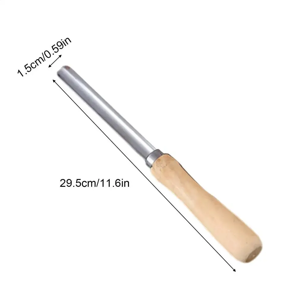 Corer ferramenta de cozinha de aço inoxidável pêra pitter antiderrapante manual de cozinha corer com alça de madeira para cortar frutas cozinhar salada