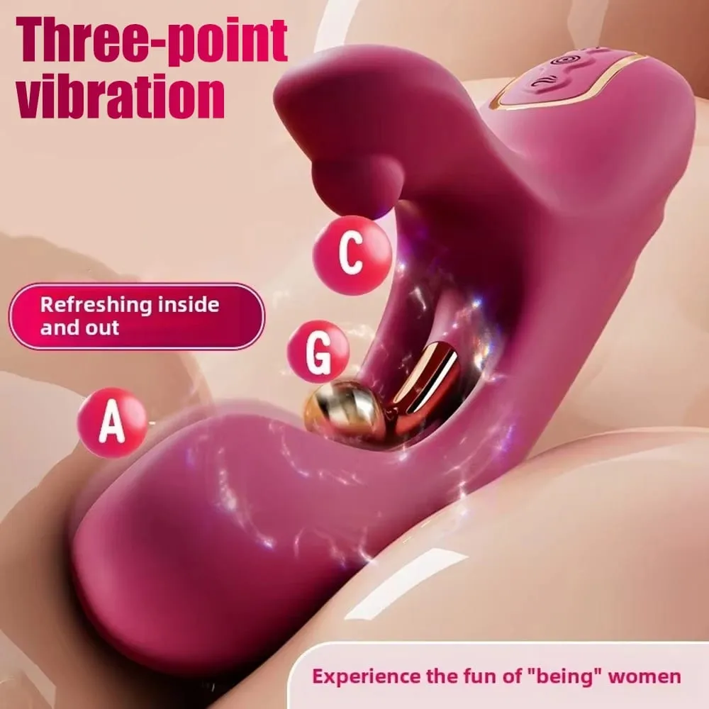 3in1 Thrusting Dild Vibrator for Women G-spot Stimulator Masturbator Clitoris Stimulator Sex Toys Female Goods for Adults