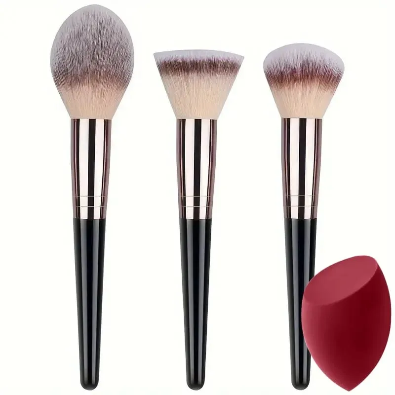 Profissional 3-20 pçs pincéis de maquiagem conjunto macio macio fundação sombra corretivo mistura kabuki ferramenta de beleza feminina