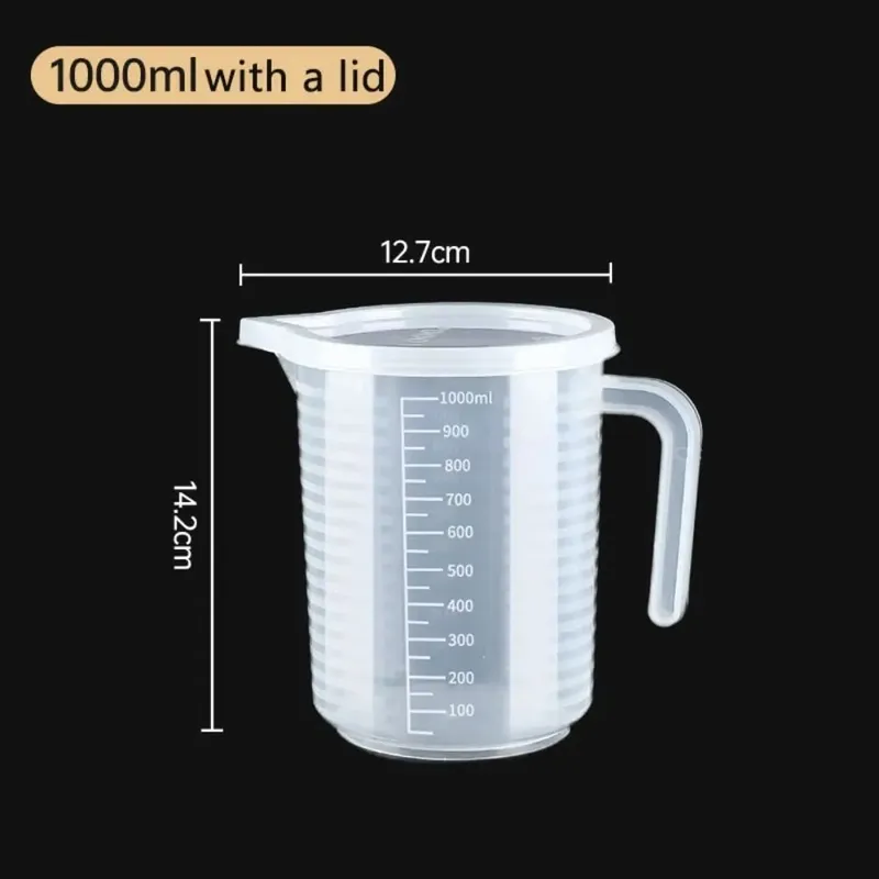 量杯透明塑膠實驗室燒杯刻度液體壺杯廚房烘焙烹飪測量秤容器