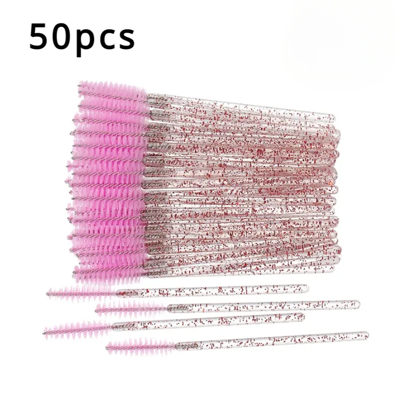50/100/150 pçs escovas de cílios corretivo lash escova spoolies rímel varinhas aplicador para extensão de cílios conjunto de maquiagem laukiss
