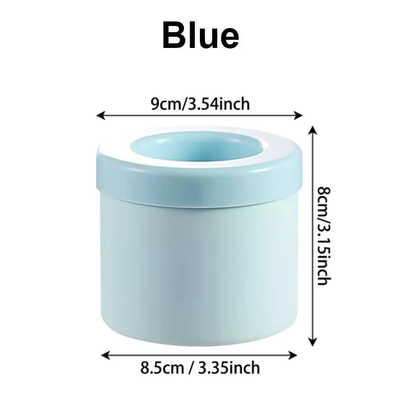 新款冰桶矽膠圓筒冰塊模具附蓋冰塊模具自製DIY冰箱冷凍創意冰塊模具