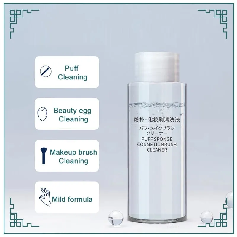 50/80/100ml Makeup Brushes Sponges Cleaning Liquid Make Up Egg Sponge Air Cushion Puff Makeup Tool Mild Transparent Gel Cleaner