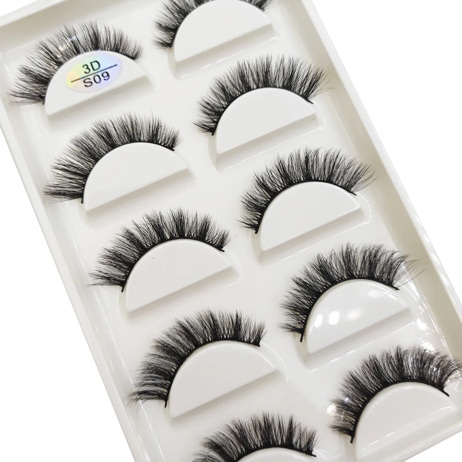 Natural 3d vison cílios postiços macios finos fofos cílios falsos maquiagem cílios beleza gato cilios 5 pares 15 estilos