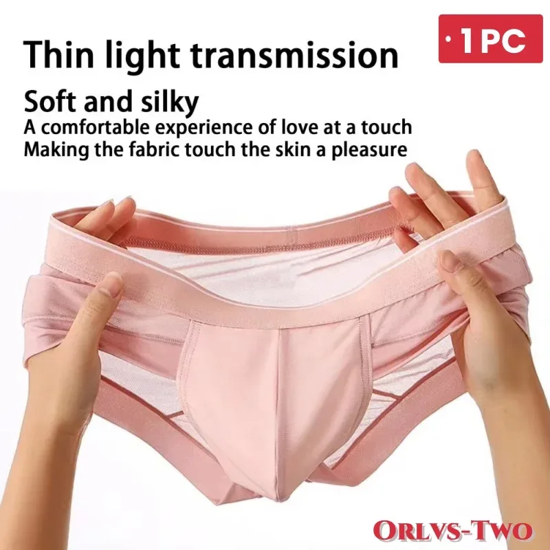 Cuecas masculinas respirável 3d bolsa leve biquíni masculino macio puro conforto secagem rápida elástico triângulo para o verão